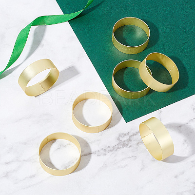 AHADEMAKER 8Pcs Iron Napkin Rings AJEW-GA0004-58-1