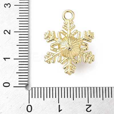 Christmas Alloy with Plastic Imitation Pearl Pendants FIND-Z101-02G-1