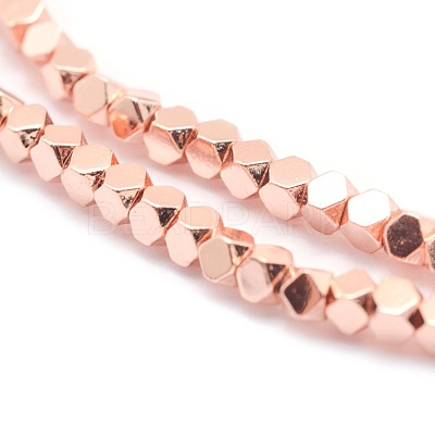 Electroplate Non-magnetic Synthetic Hematite Beads Strands G-L485-10A-RG-1