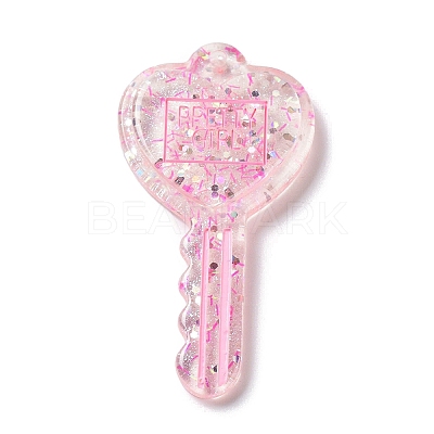 Acylic Pendant with Glitter Powder X1-OACR-H035-01C-1