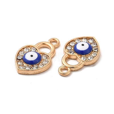 Alloy Evil Eye Enamel Pendants PALLOY-B009-31KCG-1
