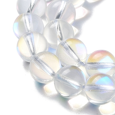 Synthetic Moonstone Beads Strands G-P528-J02-13-1