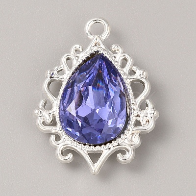 Glass Rhinestone Pendants FIND-WH0021-91S-01-1