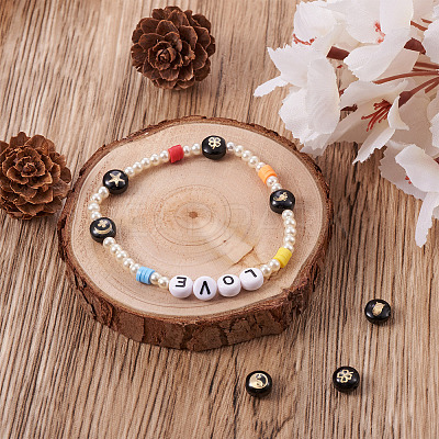 32Pcs 16 Style Handmade Lampwork Beads LAMP-CD0001-18-1