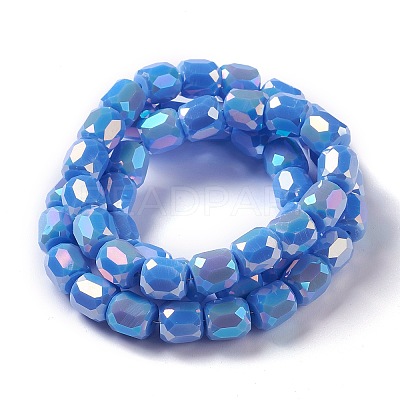 Electroplate Opaque Glass Beads LS-GLAA-F108-10B-03-1