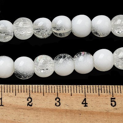 Crackle Glass Beads X1-GLAA-U001-8mm-07-1