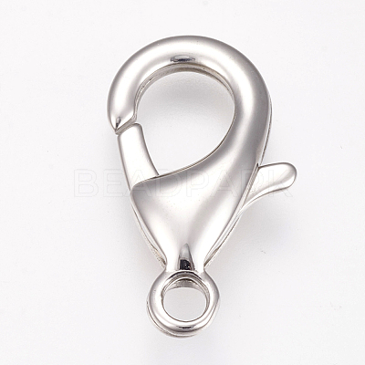 Tarnish Resistant 304 Stainless Steel Lobster Claw Clasps STAS-I082-14P-02-1