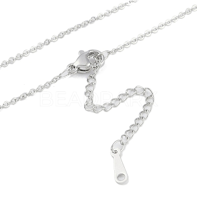 Brass Cable Chain Necklaces NJEW-U008-06P-1
