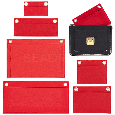 6Pcs 6 Style Wool Felt Bag Organizer Inserts FIND-WR0008-27-1