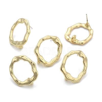 Alloy Stud Earring Findings PALLOY-S121-70-1