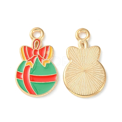 Christmas Alloy Enamel Pendants ENAM-D047-17G-02-1