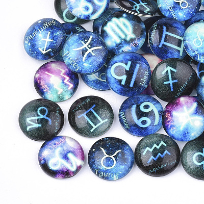 Flatback Glass Cabochons for DIY Projects GGLA-S047-02-1