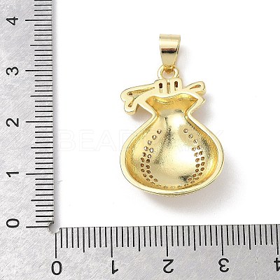 Micro Pave Clear Cubic Zirconia Pendants KK-L253-13G-06-1