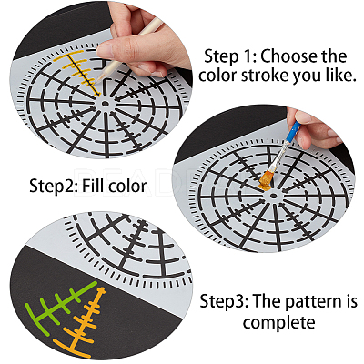 Plastic Drawing Stencil DIY-WH0190-64-1