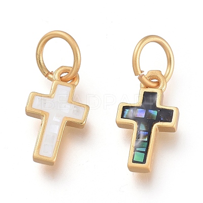 Natural Shell Charms KK-P182-M-1