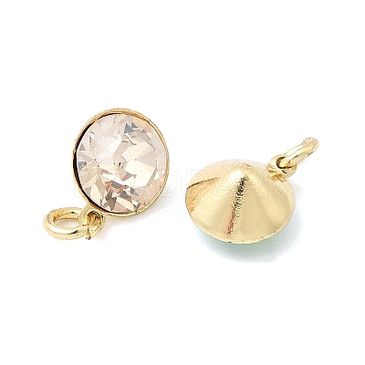 Brass Glass Pendants KK-K375-25G-1
