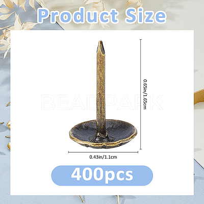 400Pcs Iron Nails IFIN-FH0001-98AB-1