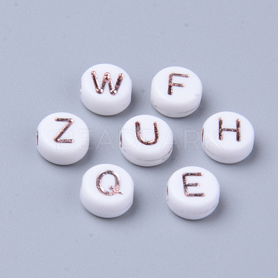 Opaque White Acrylic Beads MACR-S273-47-1