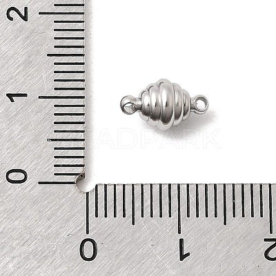 304 Stainless Steel Magnetic Clasps STAS-K332-01B-P-1