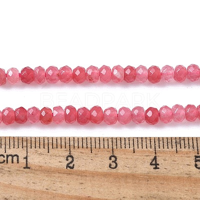 Dyed Natural Malaysia Jade Rondelle Beads Strands X-G-E316-2x4mm-62-1