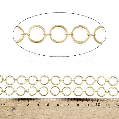 304 Stainless Steel Ring Link Chains CHS-G044-05G-1