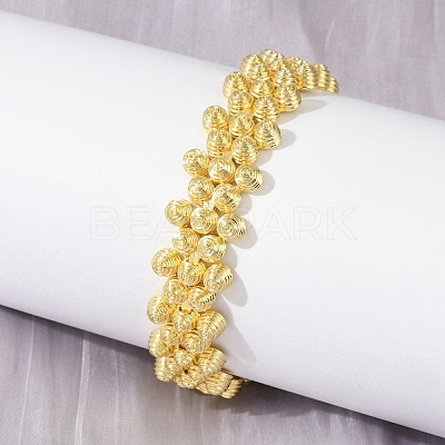 Brass Bracelets for Women BJEW-M104-02G-1