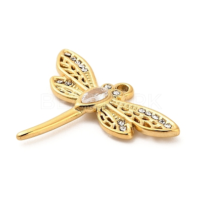 304 Stainless Steel Crystal Rhinestone Pendants STAS-P385-05C-G-1