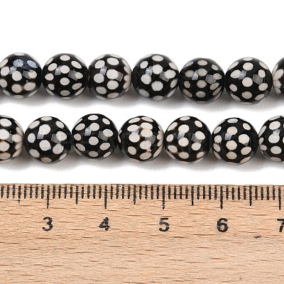 Tibetan Style dZi Beads Strands G-G328-A02-8mm-1