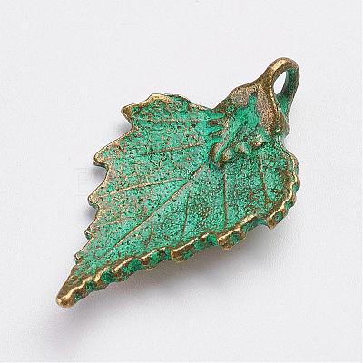 Tibetan Style Alloy Pendants PALLOY-F187-06ABG-1