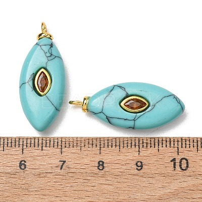 Dyed Synthetic Turquoise Pendants GG-CBAA798-04G-02-1