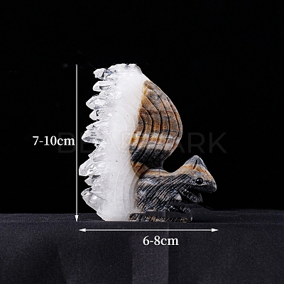 Natural Quartz Crystal Squirrel Display Decorations PW-WGB5C26-01-1
