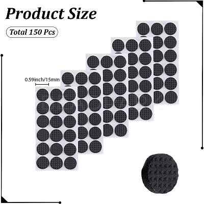 3 Sheets Self-adhesive EVA Foam Table Chair Pads AJEW-CP0011-67B-1