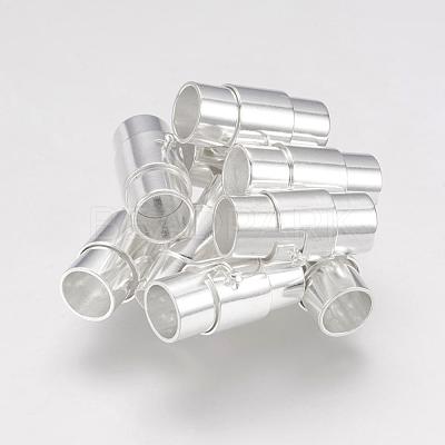 Brass Locking Tube Magnetic Clasps MC076-S-1