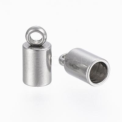 Tarnish Resistant 201 Stainless Steel Cord Ends X-STAS-H410-20P-I-1