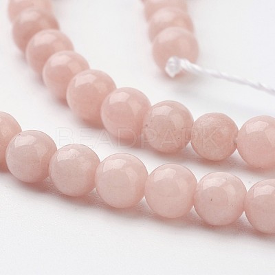 Natural Mashan Jade Round Beads Strands G-D263-4mm-XS22-1