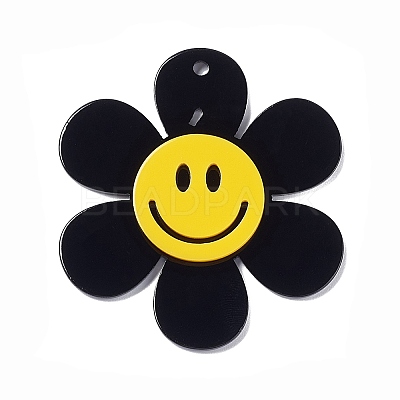 Opaque Acrylic Big Pendants LS-OACR-P012-B06-1