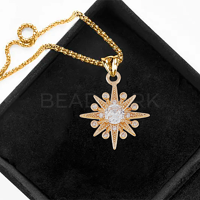 16Pcs 2 Colors Brass Micro Pave Cubic Zirconia Pendants KK-DC0003-35-1
