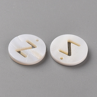 Natural Freshwater Shell Pendants SHEL-Q311-008Z-1