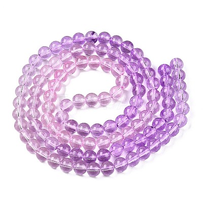 Baking Paint Transparent Glass Beads X-DGLA-M001-8mm-01-1