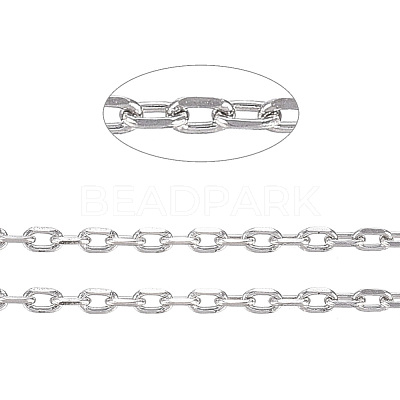 Tarnish Resistant 304 Stainless Steel Cable Chains CHS-D004-01P-1