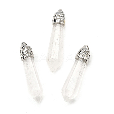 Glass Big Pointed Pendants GLAA-XCP0001-66-1
