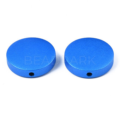 Painted Natural Wood Beads WOOD-S057-069B-1