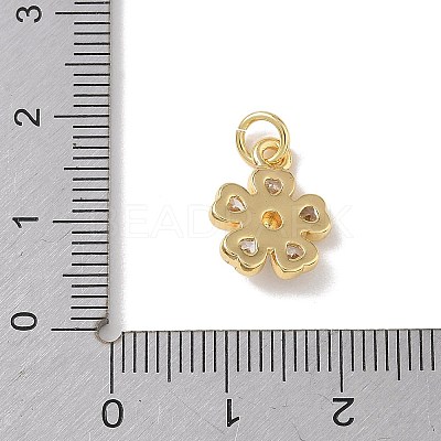 Brass Micro Pave Cubic Zirconia Pendants KK-L268-031G-03-1
