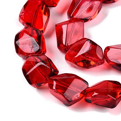 Electroplate Glass Beads Strands X-EGLA-N012-05A-1