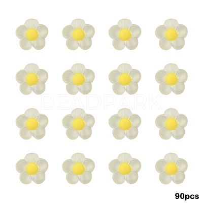 90Pcs Transparent Acrylic Beads TACR-YW0002-23A-1