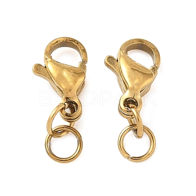 304 Stainless Steel Lobster Claw Clasps STAS-K313-01A-G-1