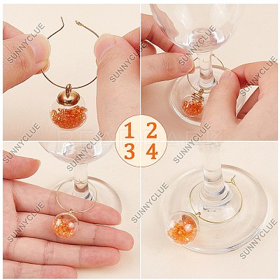 DIY Wine Glass Charms Making Kit DIY-SC0019-94-1