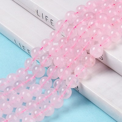 Natural Rose Quartz Beads Strands X-G-E252-01-6mm-1