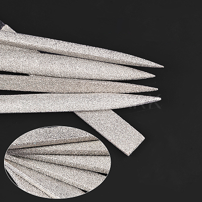 10pcs 10 Styles Silicon Carbide Diamond Files Set WOCR-PW0001-314B-1