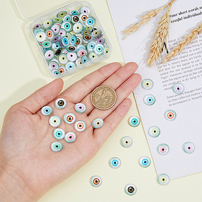 100Pcs Glass Craft Eyes Cabochons DIY-DC0002-68B-1